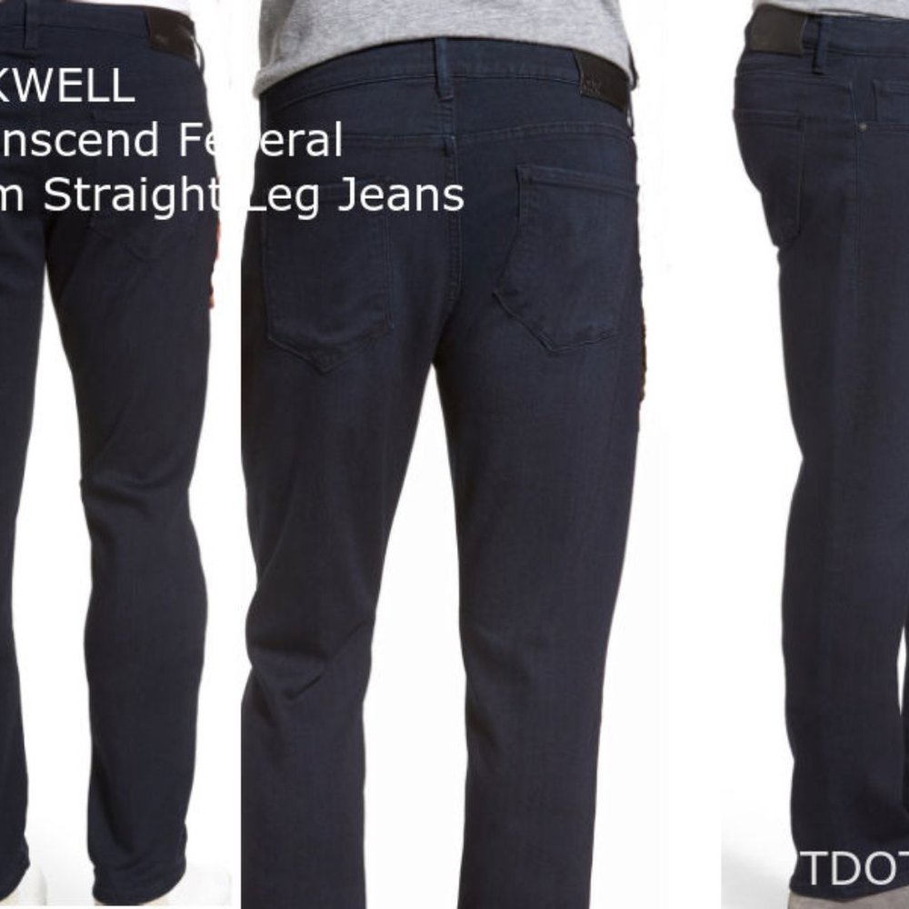 PAIGE Federal Jeans Inkwell W33 Inseam 30 - Picture 9 of 12